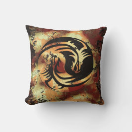 Yin en Yang Asian Dragons Kussen