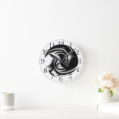 Yin en Yang Asian Dragons Ronde Klok (Huis)
