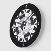 Yin en Yang Asian Symbol Wall Clock Grote Klok (Hoek)