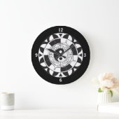 Yin en Yang Asian Symbol Wall Clock Grote Klok (Huis)