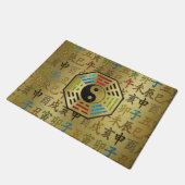 Yin en Yang Bagua Feng shui hieroglyphs Deurmat (Schuin)