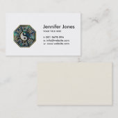 Yin en Yang Bagua Feng shui Visitekaartje (Voorkant / Achterkant)