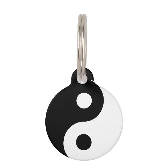 Yin en Yang Balance Huisdierpenning (Voorkant)