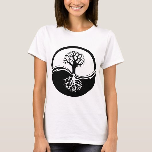 Yin en yang boom of life t-shirt (Voorkant)