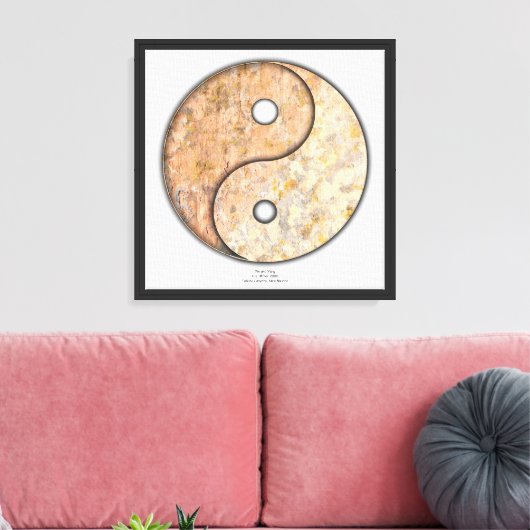 Yin en Yang Canvas Afdruk (Insitu (Woonkamer))