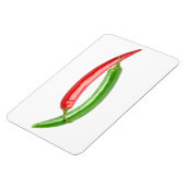 Yin en Yang chilipepers Magneet (Linkerzijde)