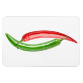 Yin en Yang chilipepers Magneet (Horizontaal)