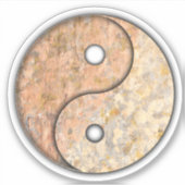 Yin en Yang Custom-Cut Vinyl Sticker (Voorkant)