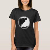 Yin en Yang Dangerous Wolf Animals Wild Art Gift T-shirt (Voorkant)