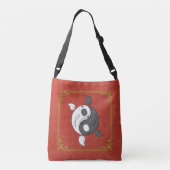 Yin en Yang de Koi All-Over-Print Bag Crossbody Tas (Achterkant)