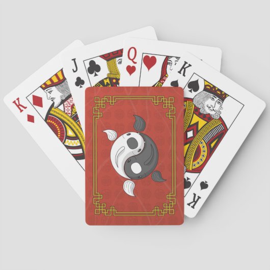 Yin en Yang de Koi Classic Speelkaarten (Achterkant)