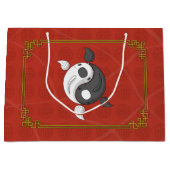 Yin en Yang de Koi Gift Bag Large Cadeautasje (Voorkant)