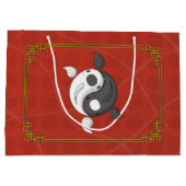 Yin en Yang de Koi Gift Bag Large Cadeautasje (Achterkant)