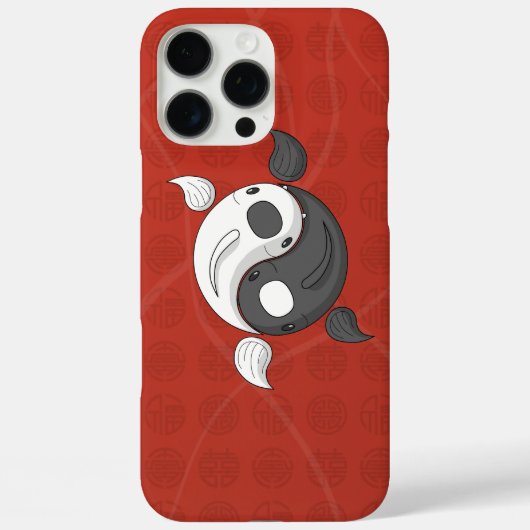 Yin en Yang de Koi Hoesje-Mate Telefoon Case (Achterkant)