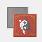 Yin en Yang de Koi Magnet (Voorkant / Achterkant)