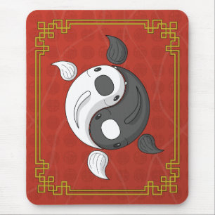 Yin en Yang de Koi Mousepad Muismat