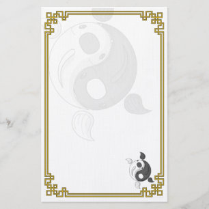 Yin en Yang de Koi Stationery Briefpapier