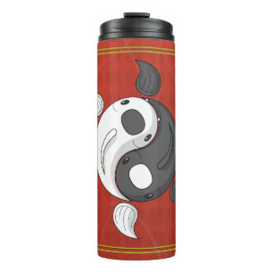 Yin en Yang de Koi Thermal Tumbler Thermosbeker