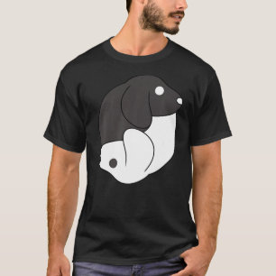 Yin en Yang Dog Pose Dog Theme Meditation Acro Ha T-shirt