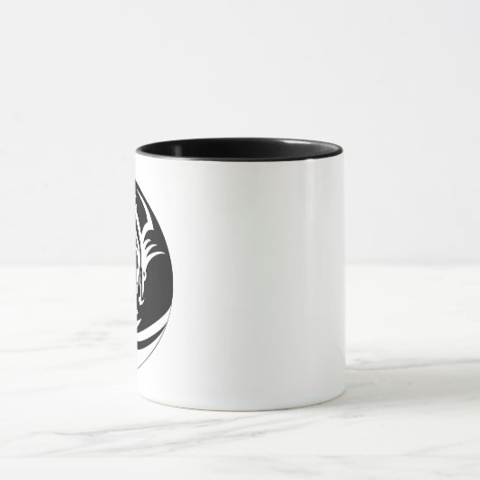 Yin en Yang Dragon Head Mok (Midden)