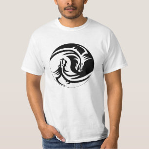 Yin en Yang Dragon T Shirt