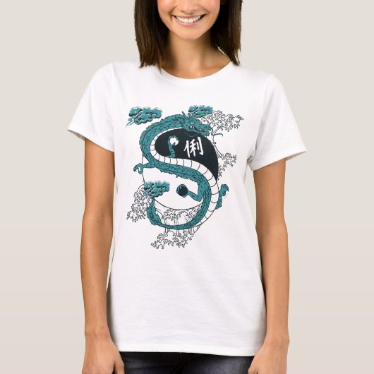 Yin en Yang Dragons T-shirt (Voorkant)
