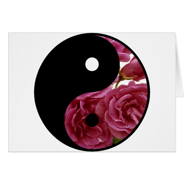 Yin en Yang Floral (Voorkant Horizontaal)