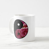 Yin en Yang Floral Koffiemok (Voorkant links)