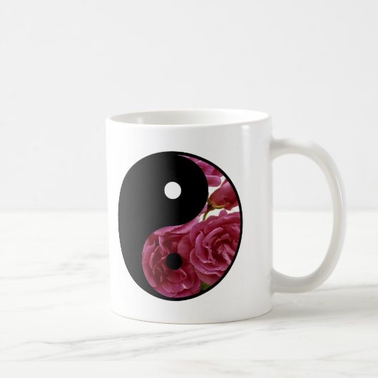 Yin en Yang Floral Koffiemok (Rechts)