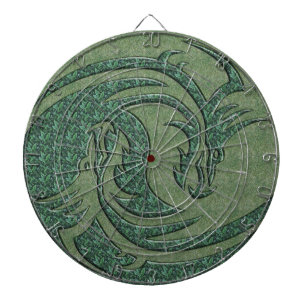 Yin en Yang gele en rode draak Dartbord