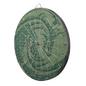 Yin en Yang gele en rode draak Dartbord (Voorkant Rechts)