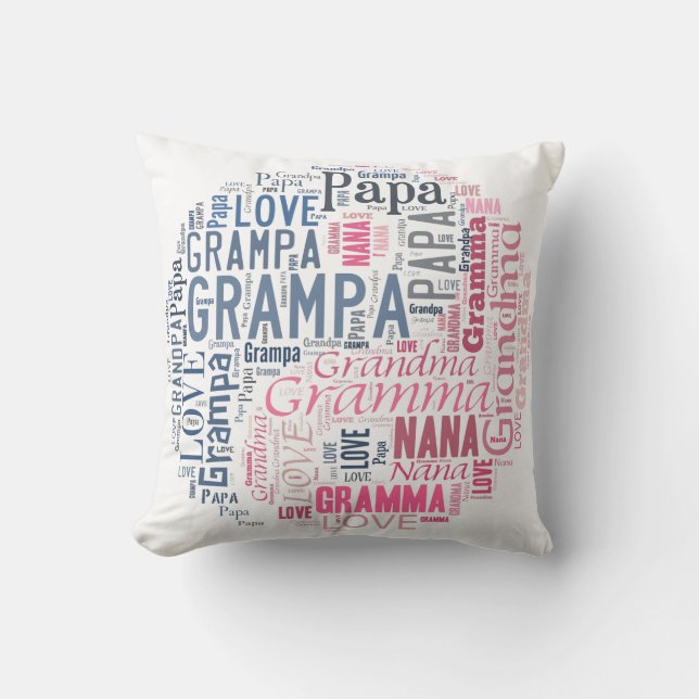 Yin en Yang Grandma en Grandpa Pillow Kussen (Voorkant)