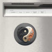 Yin en yang hart Magnet (Insitu (Vaatwasser))