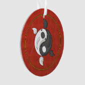 Yin en Yang het Koi Acryl Ornament (voorkant)