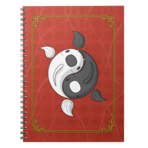 Yin en Yang het Koi Notitieboek