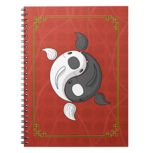 Yin en Yang het Koi Notitieboek (Voorkant)