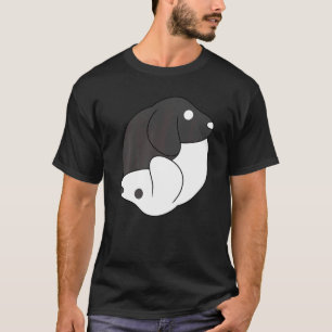 Yin en Yang Hondenpose Hond Thema Meditatie Acro H T-shirt