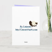 Yin en Yang in de Hete roze-Kaart van Valentijn Feestdagen Kaart (Achterkant)