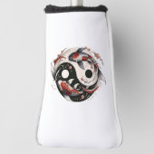 Yin en Yang Japanse Koi Vis Golfheadcover (Draai 90)