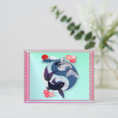 Yin en Yang Koi Briefkaarten (Staand voorkant)