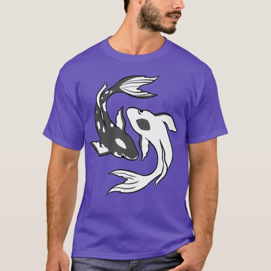 Yin en Yang Koi Fish Premium T-shirt (Voorkant)