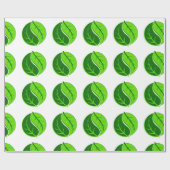 Yin en Yang Leaves Cadeaupapier (Vlak)