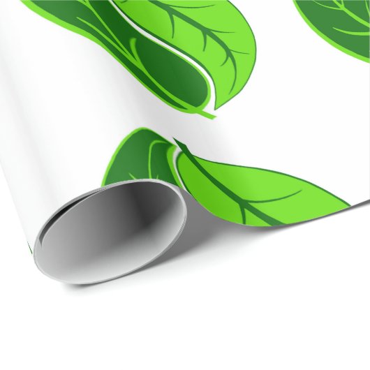 Yin en Yang Leaves Cadeaupapier (Rol Hoek)