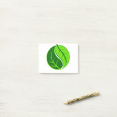 Yin en Yang Leaves Post-it® Notes (Op bureau)