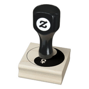 Yin en Yang Male en Vrouw Rubberstempel