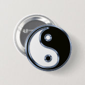 Yin en Yang Medaillon Ronde Button 5,7 Cm (Voorkant /achterkant)