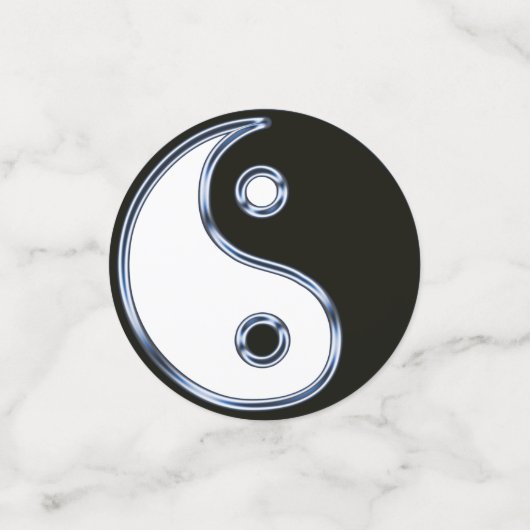 Yin en Yang Medallion Confetti (Kleine voorkant)