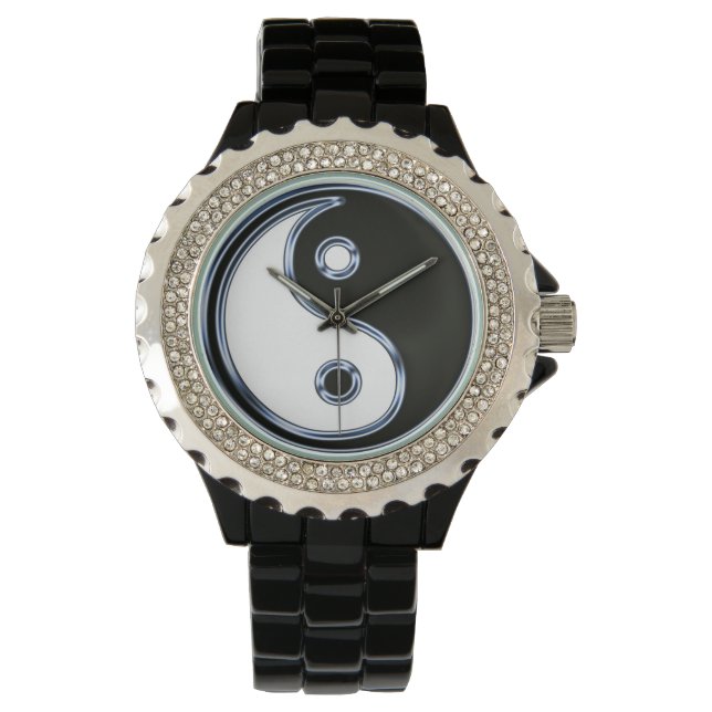 Yin en Yang Medallion Horloge (Voorkant)