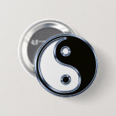 Yin en Yang Medallion Ronde Button 5,7 Cm (Voorkant /achterkant)