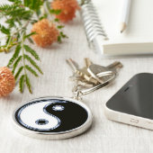 Yin en Yang Medallion Sleutelhanger (Zijkant)